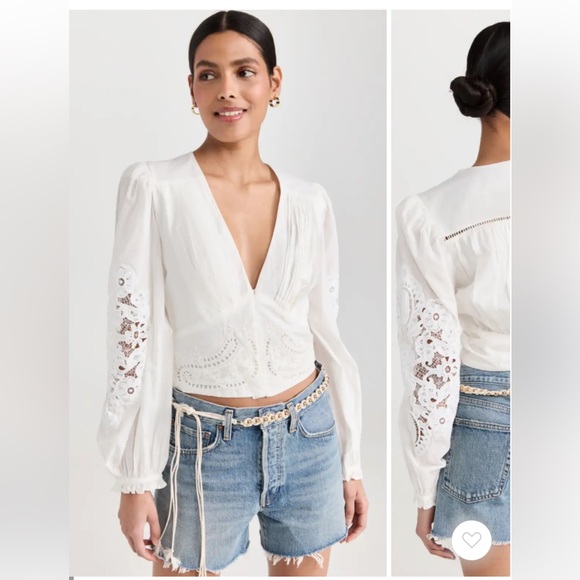 Farm Rio Long-Sleeve Lace Blouse Long-Sleeve
Lace Blouse Size XL. - Picture 9 of 17